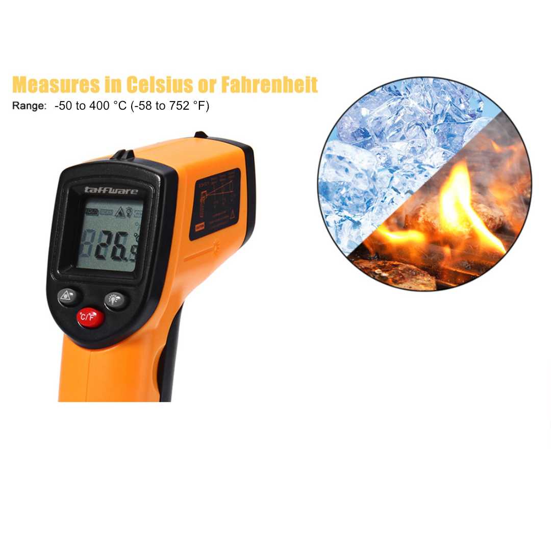 Taffware Thermogun Thermometer Industrial Laser Infrared NonContact - CX6000 - Gambar 2