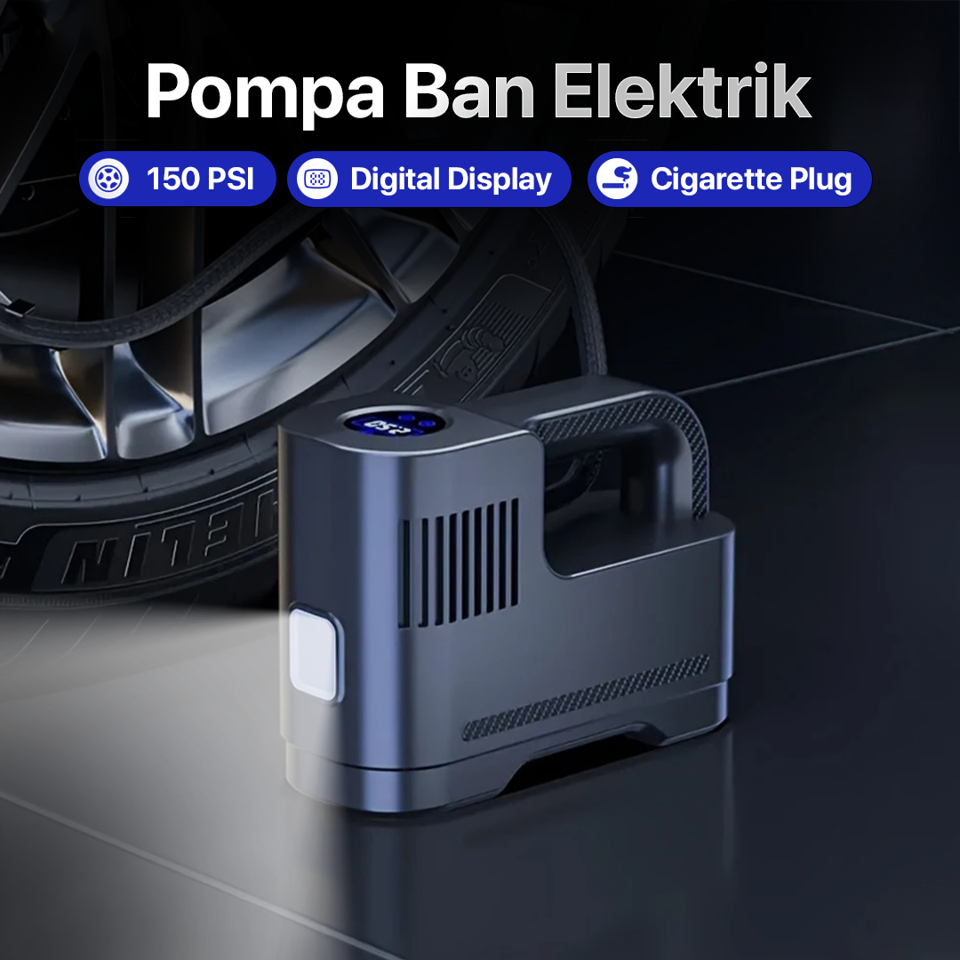 SUITU Pompa Ban Elektrik Digital Tire Inflator Cigarette Plug 150 PSI - S15
