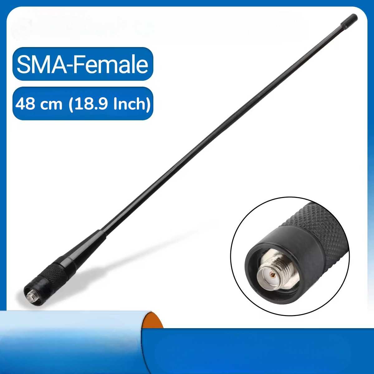 Jual ABBREE Antena HT Walkie Talkie Radio Dual Band SMA-Female