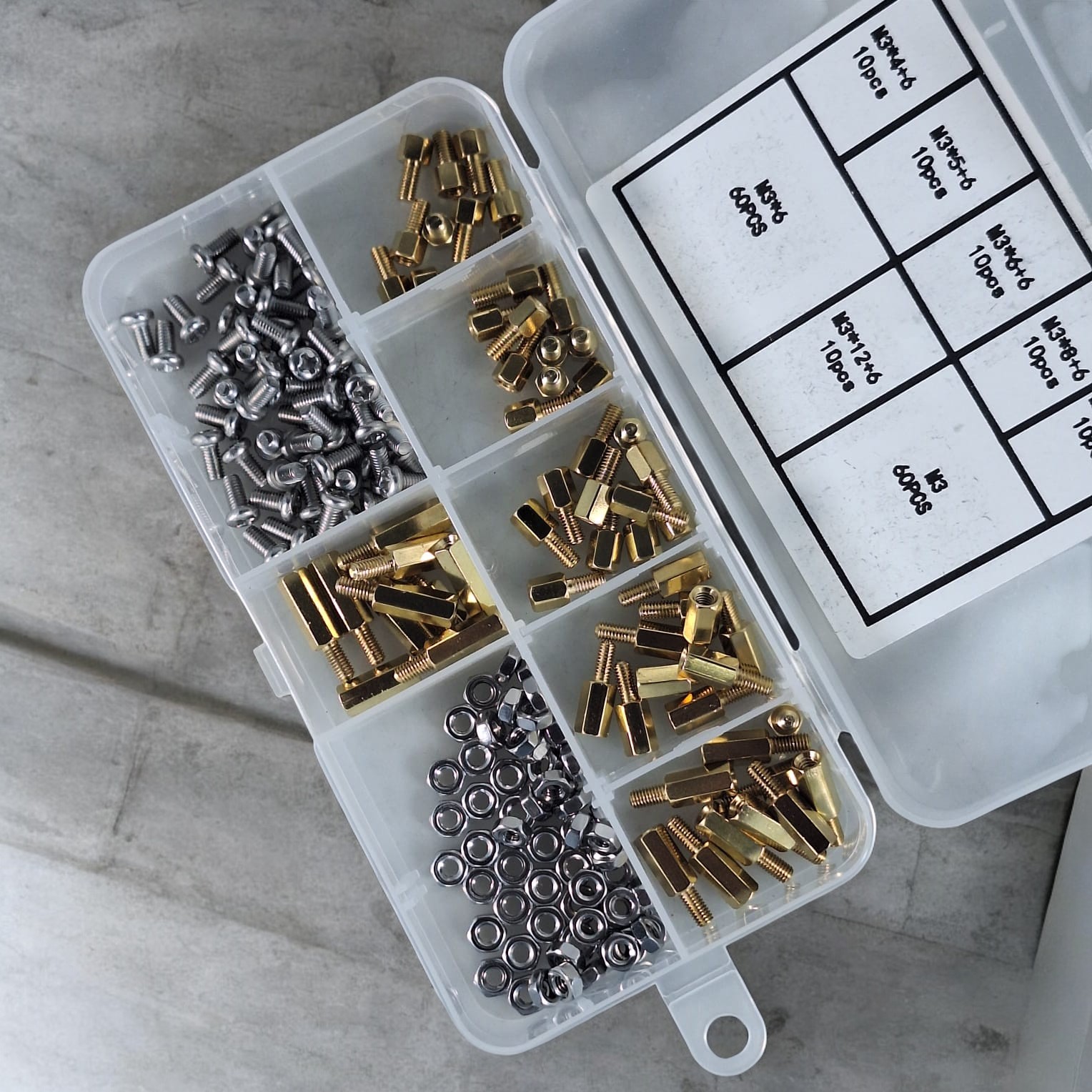XHHD Set Hex Stand-Off and Spacer Kit Aksesoris PCB Tipe M3 180 PCS