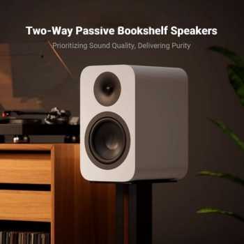 Fosi Audio Passive Speaker Bookshelf 2 Way 7 Inch Woofers HiFi 160W - SP601-B