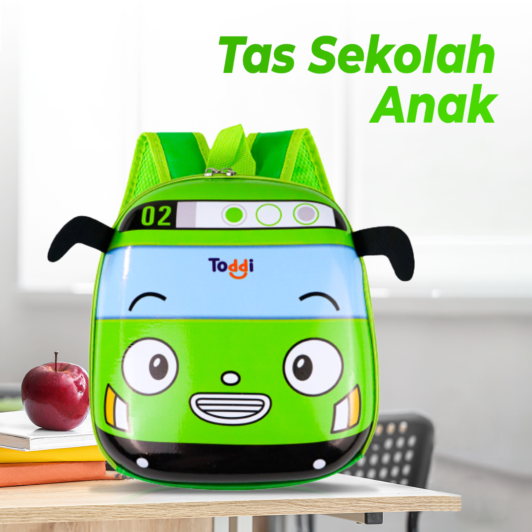 Toddi Tas Ransel Sekolah Anak Backpack Model Bus Tayo - KC03