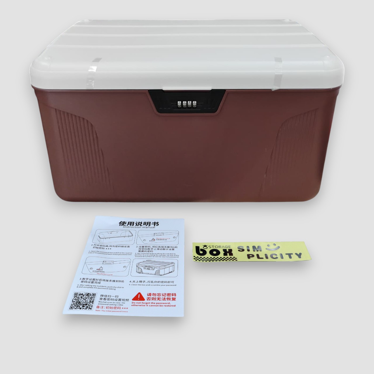 TEDEY Kotak Brankas Safety Box Portable Password - 8875