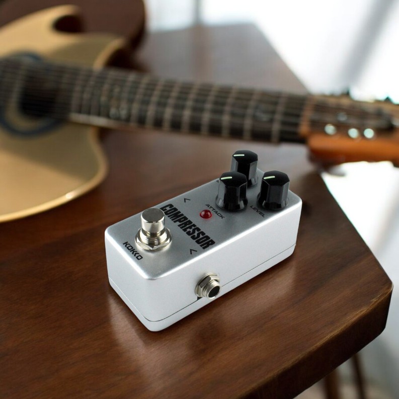 KOKKO Mini Pedal Compressor Efek Gitar True Bypass 9V - CFP2