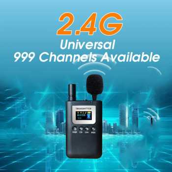 Yuxuan Audio Tour Guide Wireless Transmitter 2.4G 999 Channel Mic - 7510T