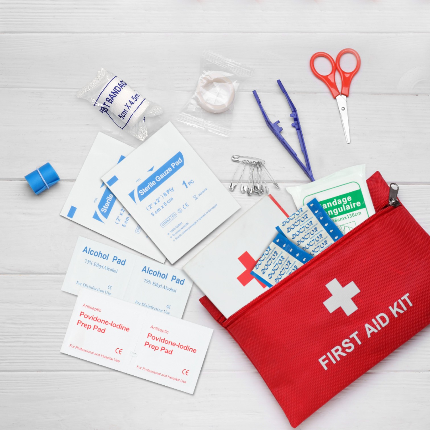 Outdoor First Aid Kit Set Peralatan P3K 11in1 Medical Bag - SW5002