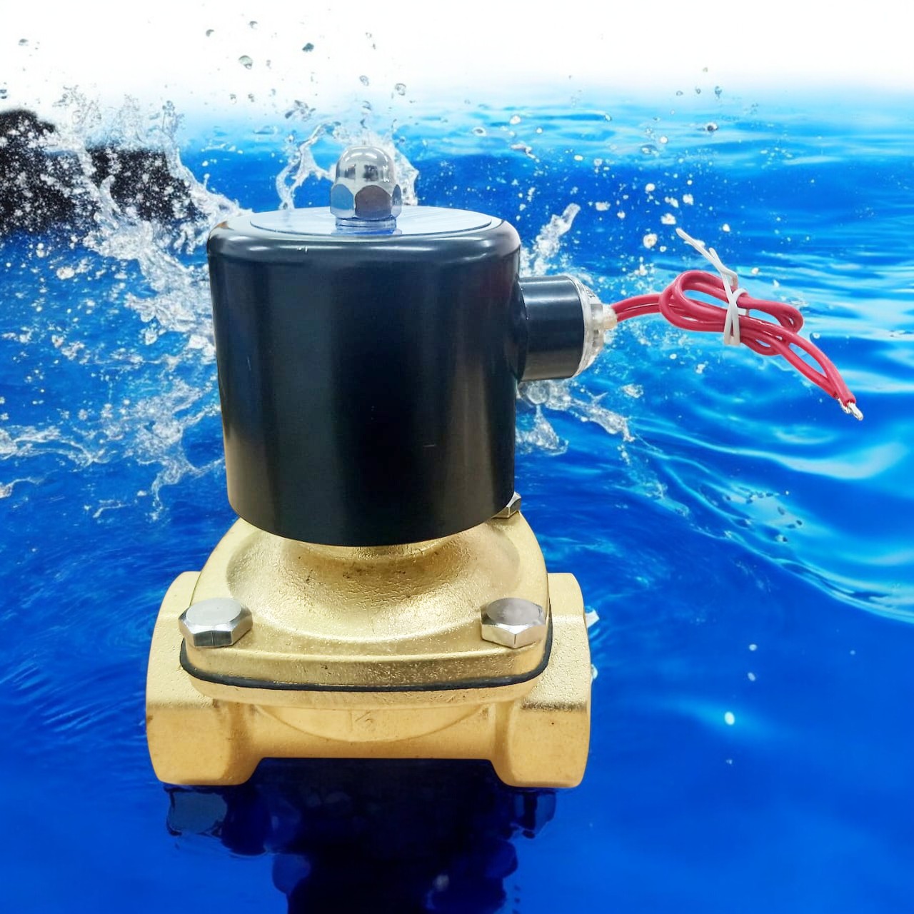 Geerte Solenoid Water Valve Keran Otomatis Normal Close 220V 1.5 Inch - 2W-400-40