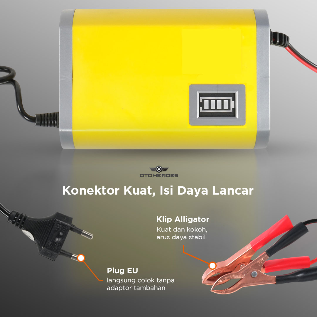 OTOHEROES Charger Aki Mobil Motor Intelligent Battery Charger 12V 6A - FBC1206D
