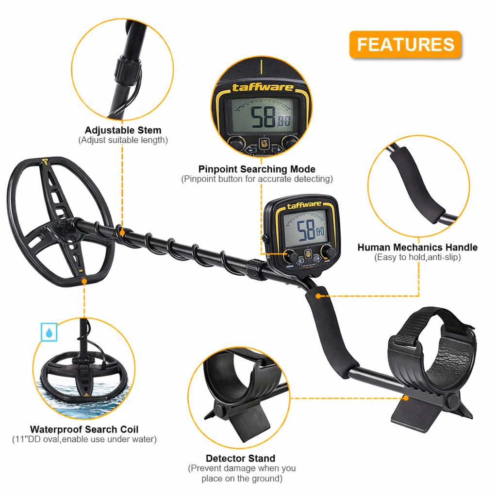 TIANXUN Pendeteksi Logam Metal Gold Silver Detector - TX-850