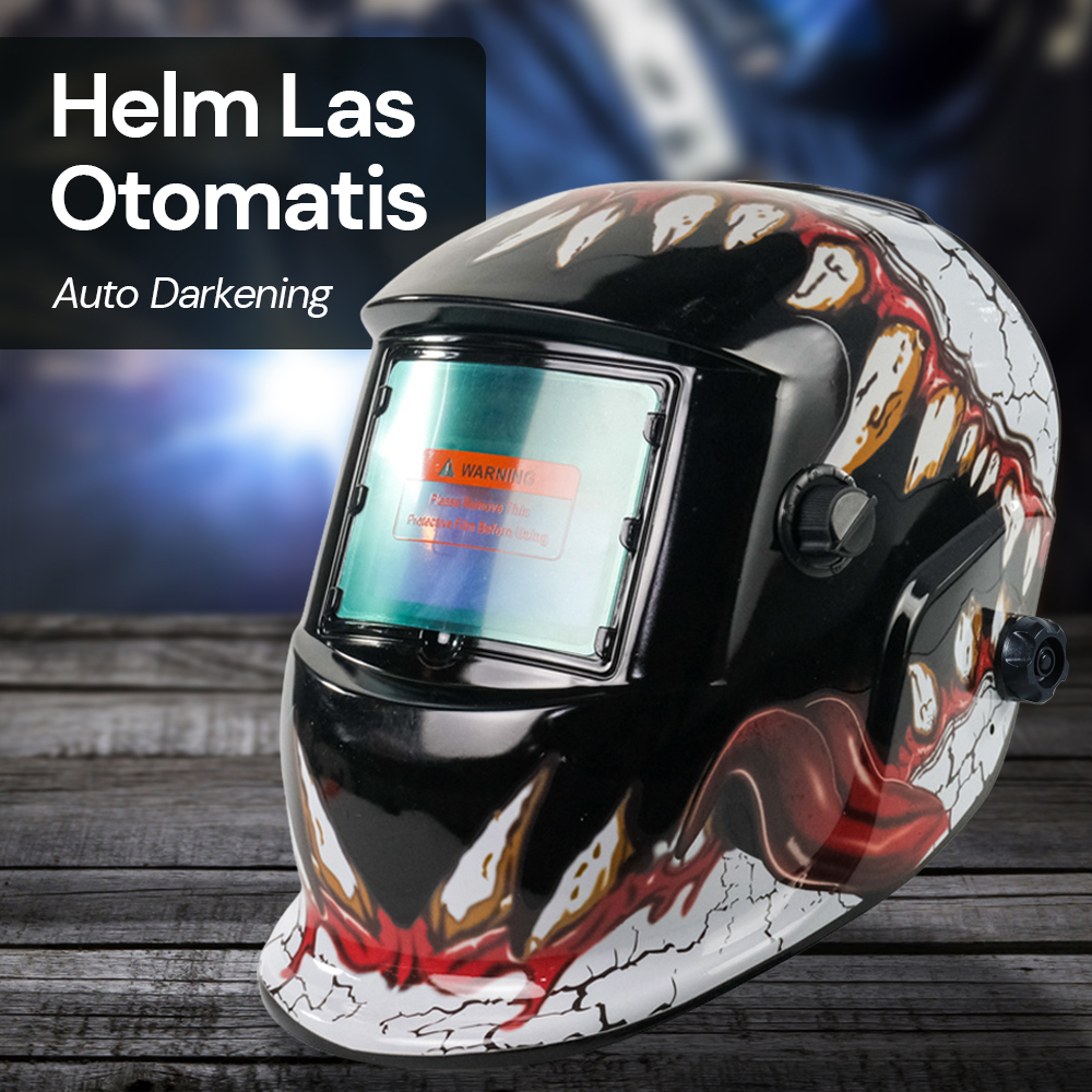 TaffGUARD Helm Las Otomatis Auto Darkening Welding Helmet - HW12