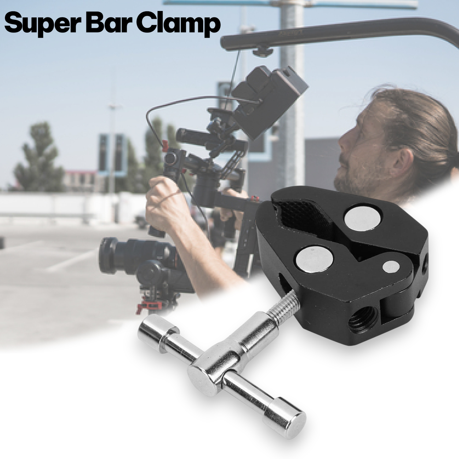 Z-One Magic Super Bar Clamp Clip Aksesoris Kamera DSLR 1/4 3/8 Inch - JT10002