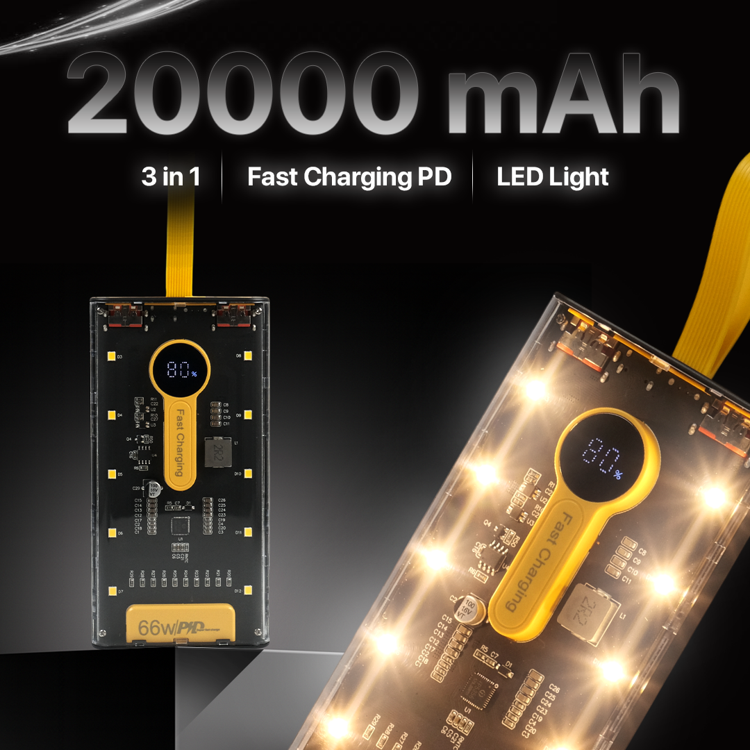 Jual Shark Power Bank 10000mAh Fast Charging PD LED Dual USB