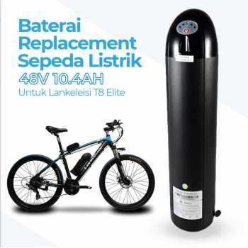 Baterai Replacement Sepeda Listrik 48V 10.4AH for Lankeleisi T8 Elite