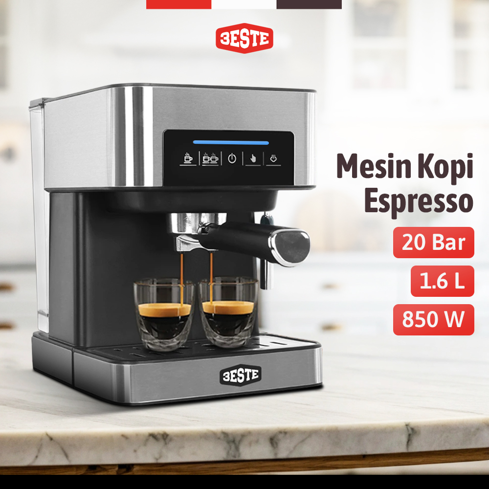 Pink Bunny Mesin Kopi Espresso Coffee Maker Frothing 20 Bar 850W 1.6L - CM6863