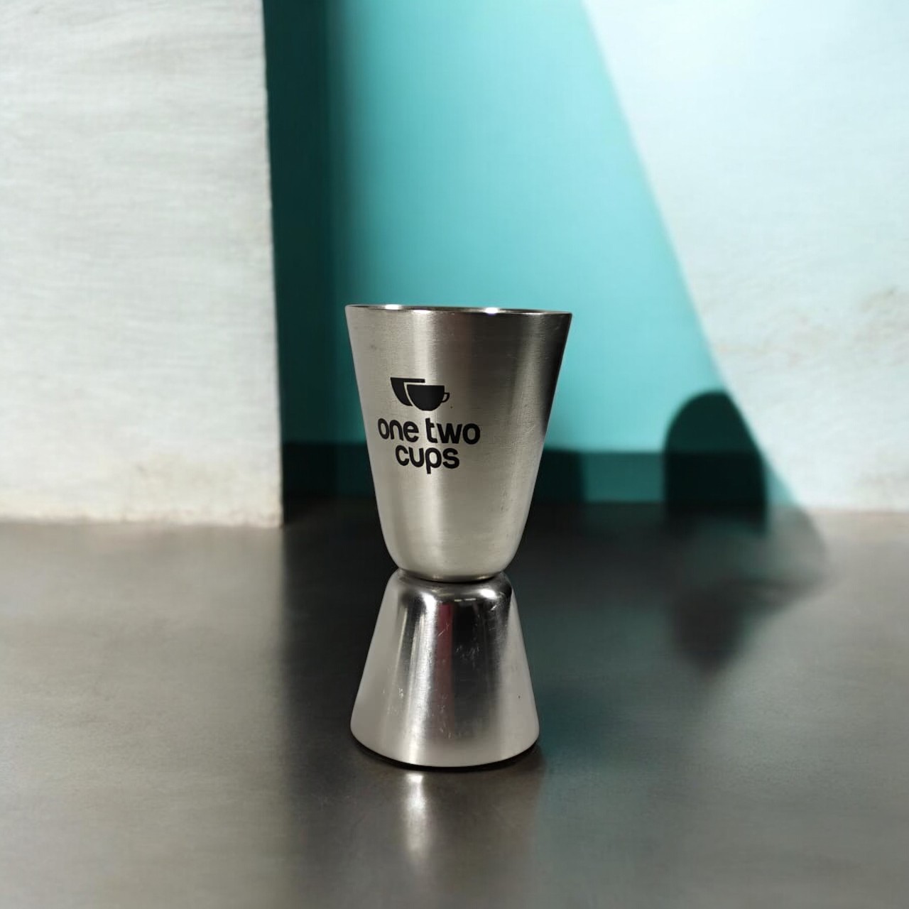 One Two Cups Gelas Ukur Bartender Double Jigger Measuring Cup - KM2