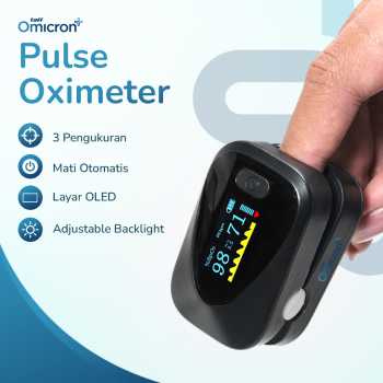 TaffOmicron Fingertip Pulse Oximeter Alat Ukur Saturasi Oksigen Darah - PO-C6AO