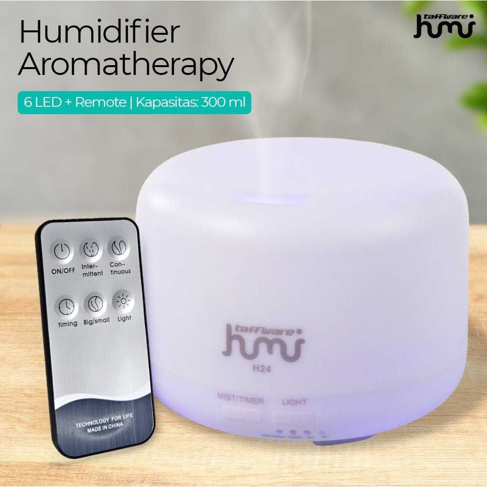 Jual Taffware HUMI Air Humidifier Mini Ultrasonic Diffuser LED
