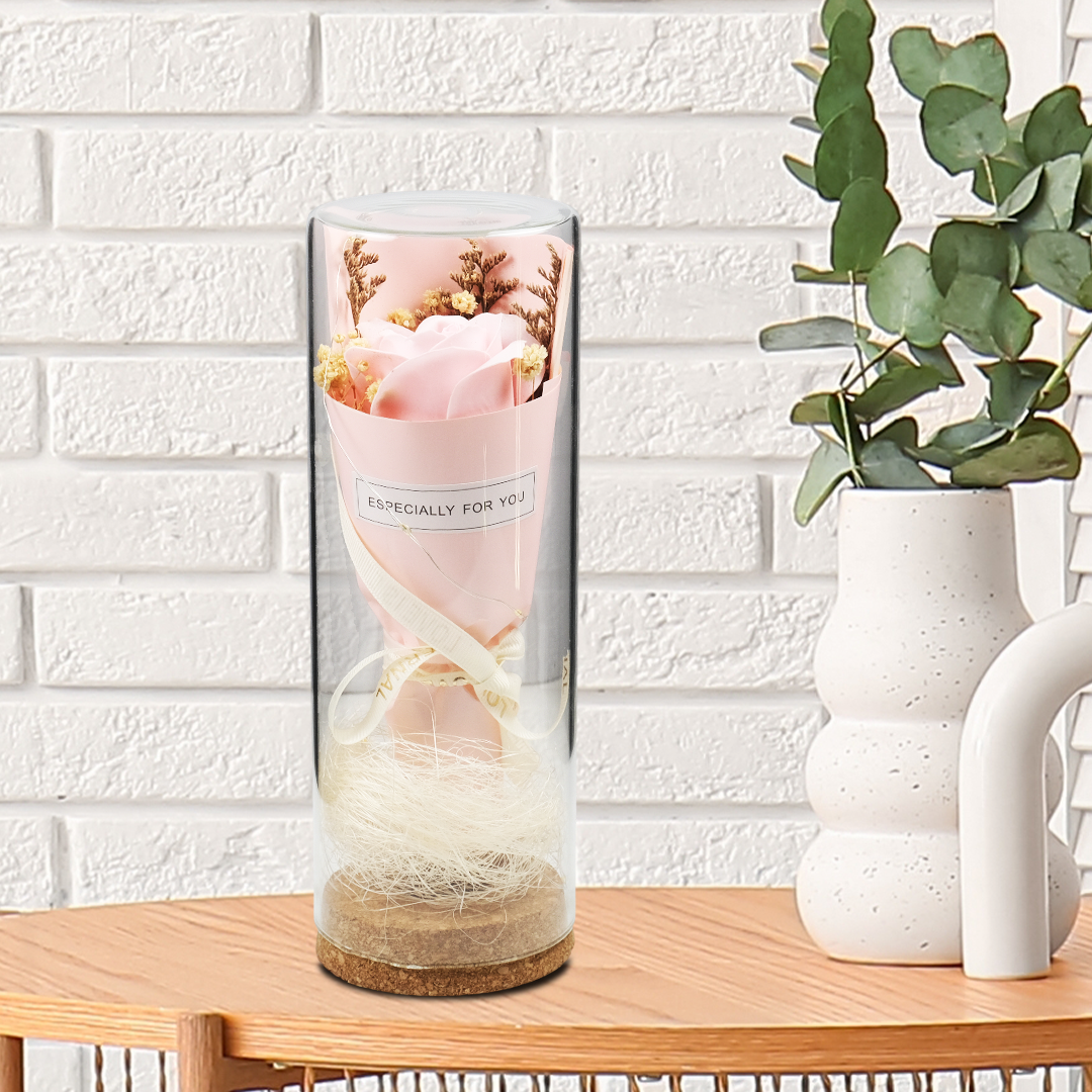 AINYROS Lampu Bunga Dekorasi LED Eternal Flower Dome Glass Cover - AN2185