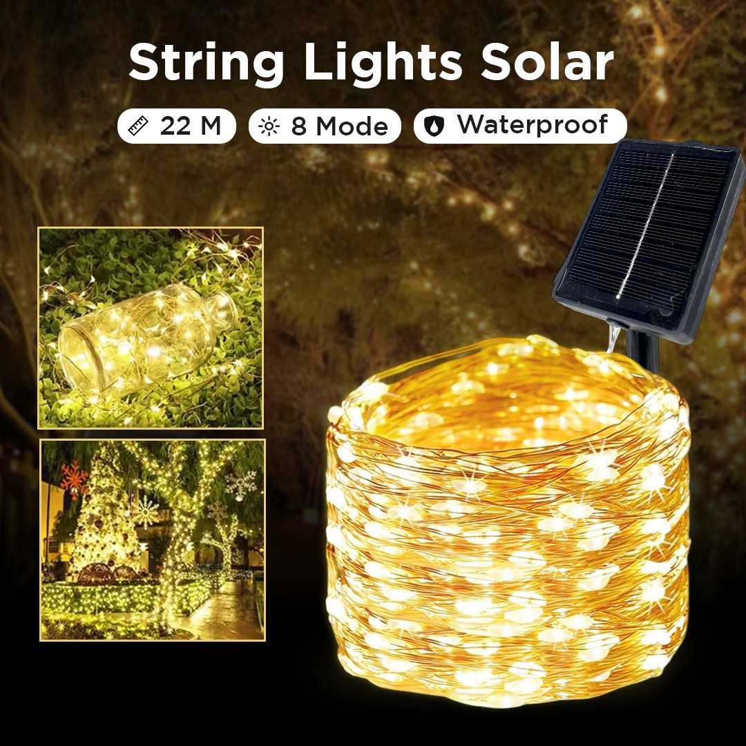 Jual TaffLED Lampu Hias String Lights Tumblr Solar IP54 200LED