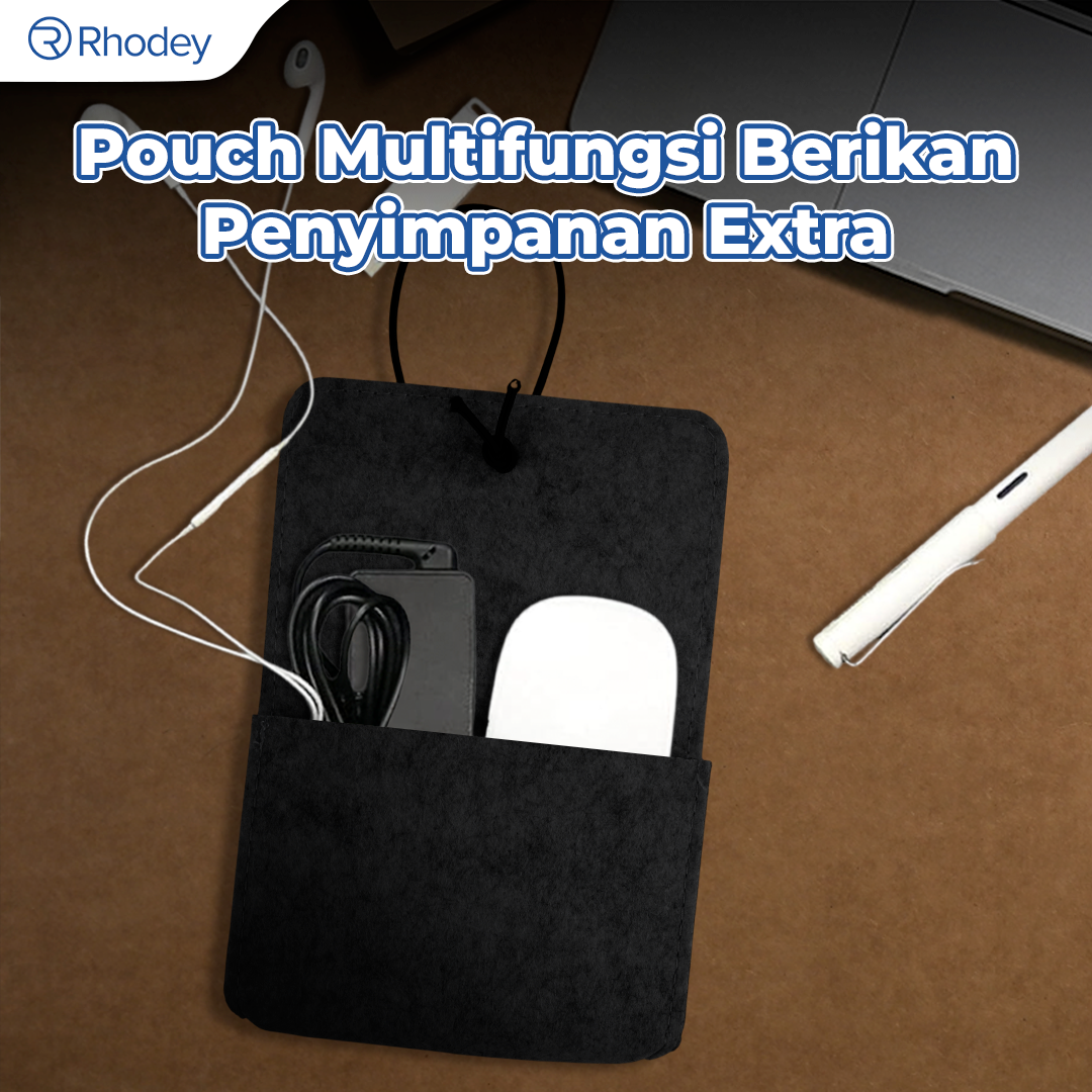 Rhodey Sleeve Case Laptop Macbook Felt with Pouch - AK01