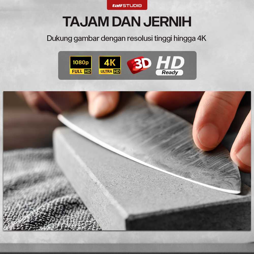 TaffSTUDIO Kain Layar Proyektor Anti-Light Ambient Screen Curtain 16:9 - L21 - Gambar 3