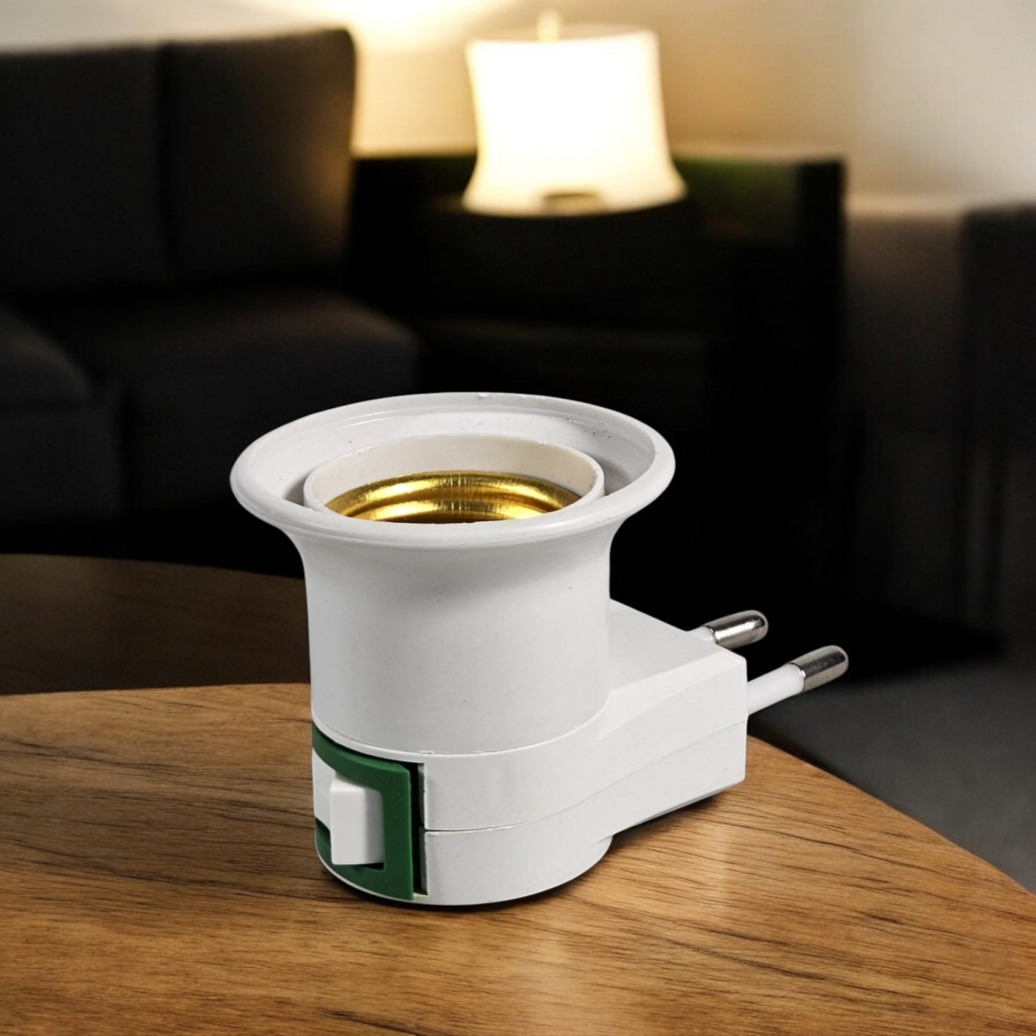 Fitting Lampu Bohlam Portable EU Plug 250V 6A E27 with Switch
