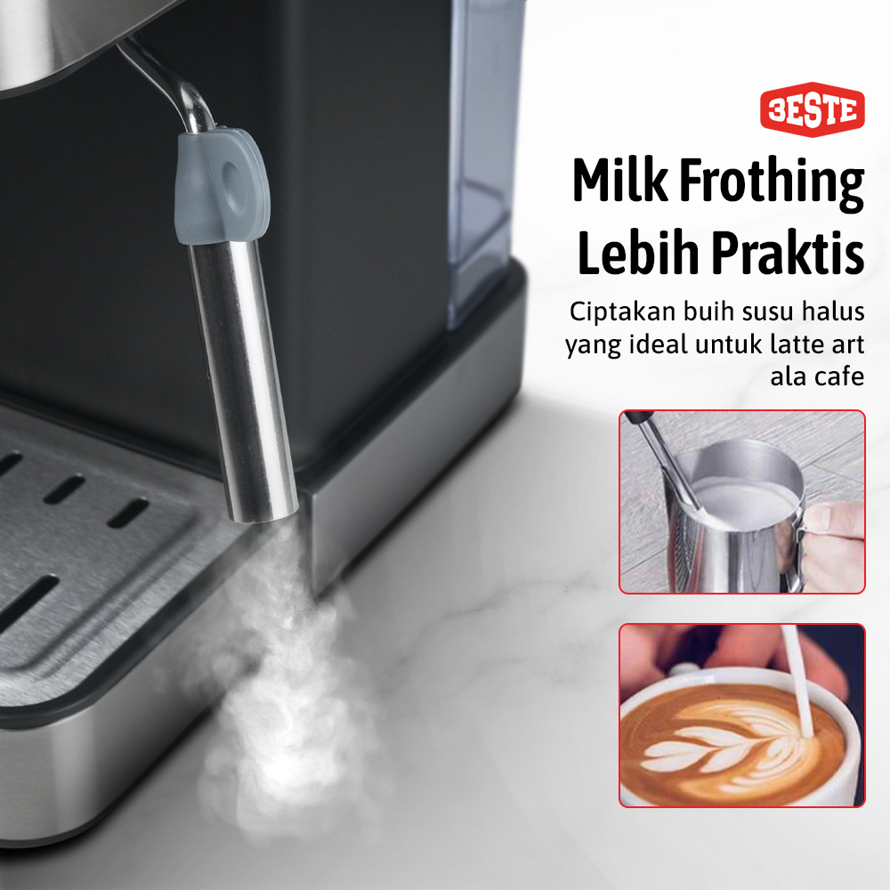 Pink Bunny Mesin Kopi Espresso Coffee Maker Frothing 20 Bar 850W 1.6L - CM6863