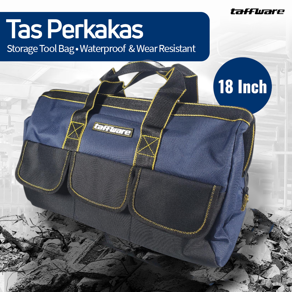 Taffware Tas Perkakas Storage Tool Bag Waterproof Wear Resistant - A03403