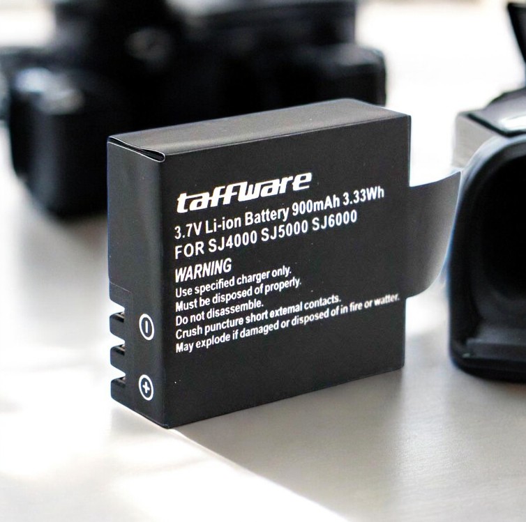 Taffware Baterai SJ4000 SJ5000 SJ6000 M10 EKEN H9 H9R Pro 900mAh