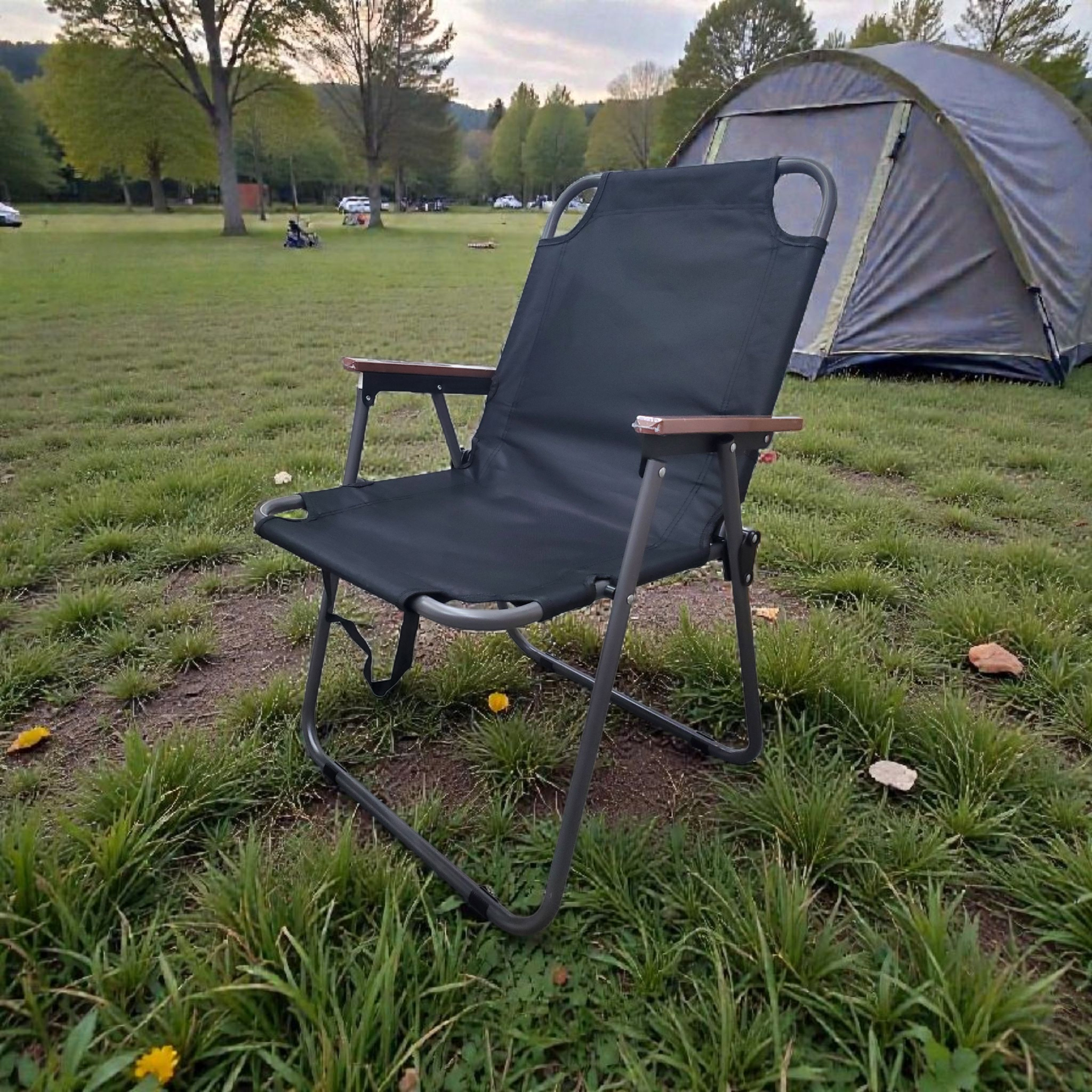 RAKU Kursi Lipat Outdoor Camping Portable Oxford 600D Folding Chair - QSDZ-267