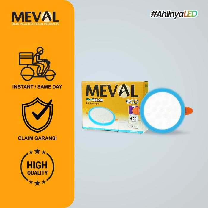 Jual MEVAL Dual Color Downlight - 7W+3W Pu/Bi | Jakmall.com
