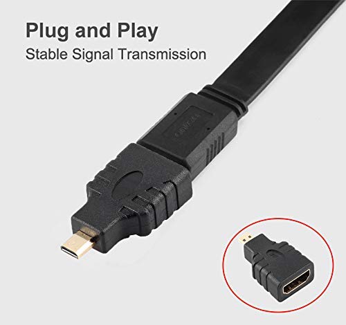 Konverter Micro HDMI Male to HDMI Female Adapter Full HD Gold Plated - SHH15