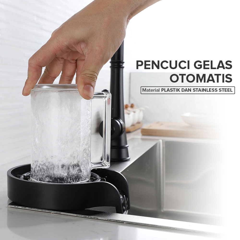 TaffHOME Pencuci Gelas Otomatis Selang Panjang Jug Rinser Washer - SU10