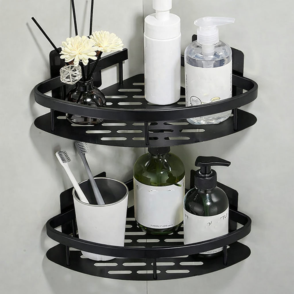TaffHOME Rak Gantung Kamar Mandi Bathroom Organizer Double Layer - ET35