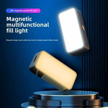 APOPIS Lampu Fill Light LED Magnetic 3 Color Portable Dimmable 150mAh - A8