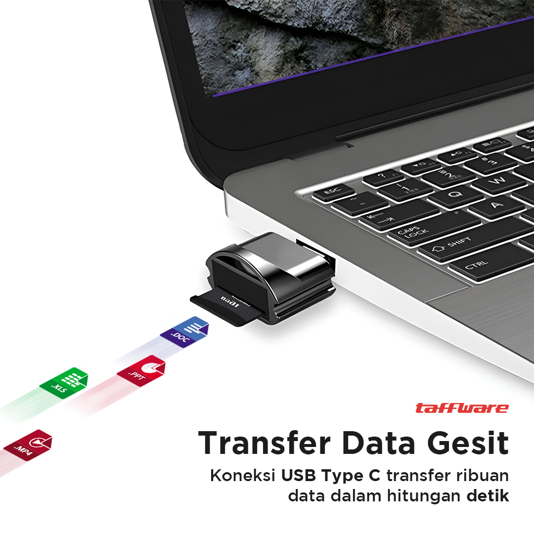Taffware Card Reader USB Type C OTG MicroSD - P31