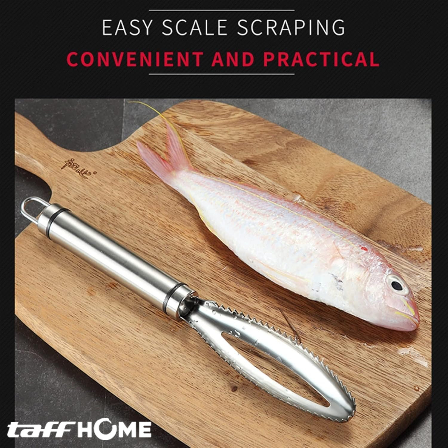 LISM Pengupas Sisik Ikan Fish Scales Scraper Peeler Stainless Steel - FKW24
