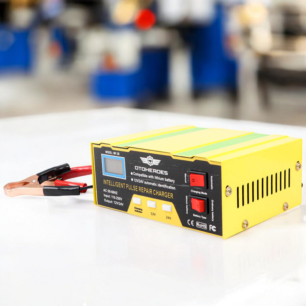 OTOHEROES Charger Aki Mobil Intelligent Battery Charger 12V/24V 10A - MF-2B