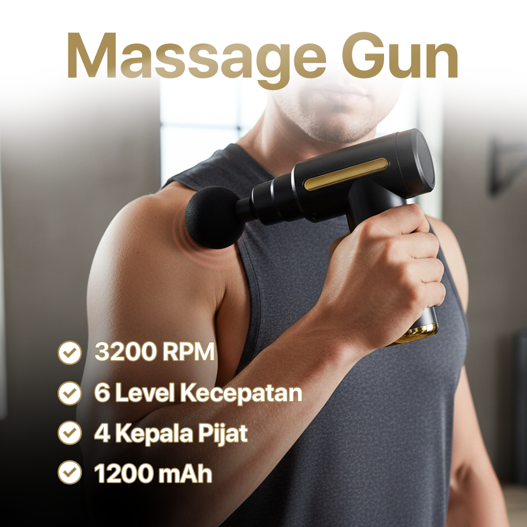 LEHIKO Alat Pijat Elektrik Pundak Punggung Tangan Massage Gun - BX720
