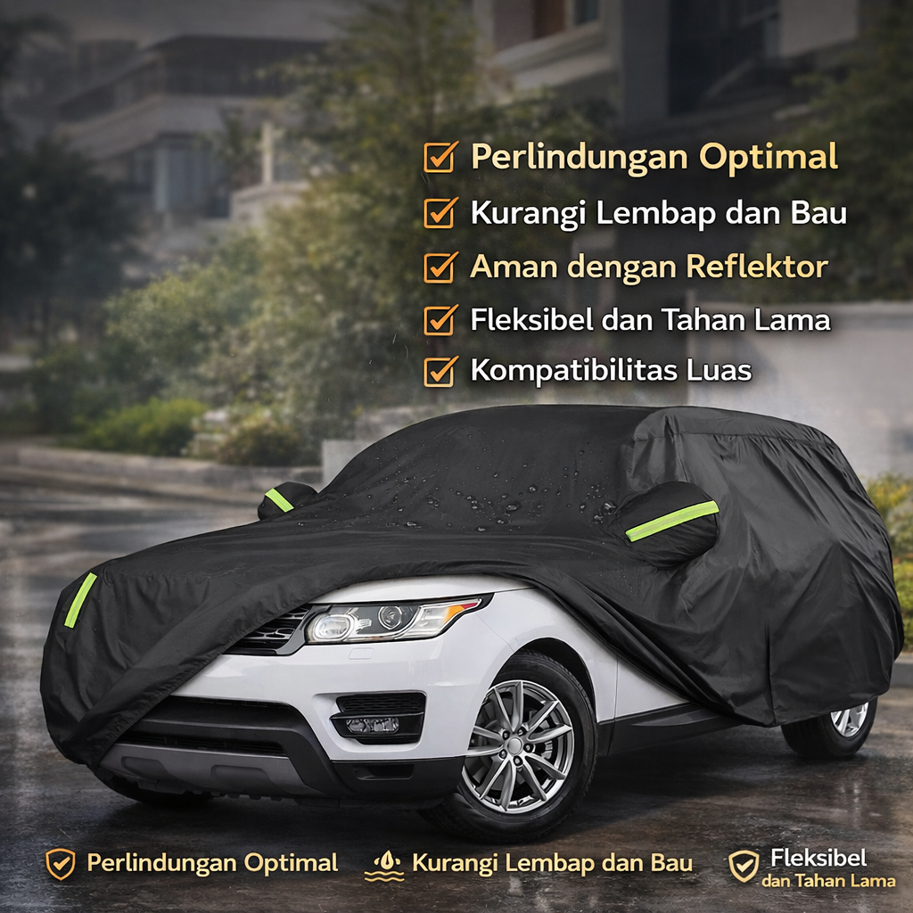 XSD Sarung Mobil Universal Car Body Cover Waterproof Dustproof - JW-01