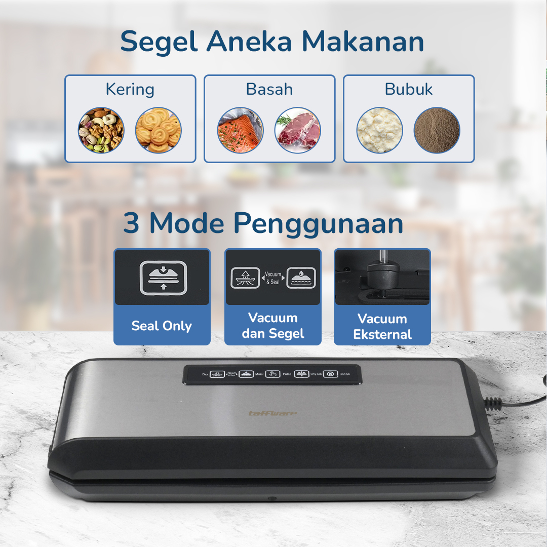 Alat Vakum Makanan Vacuum Sealer Packaging Machine with Bag - HP-9008