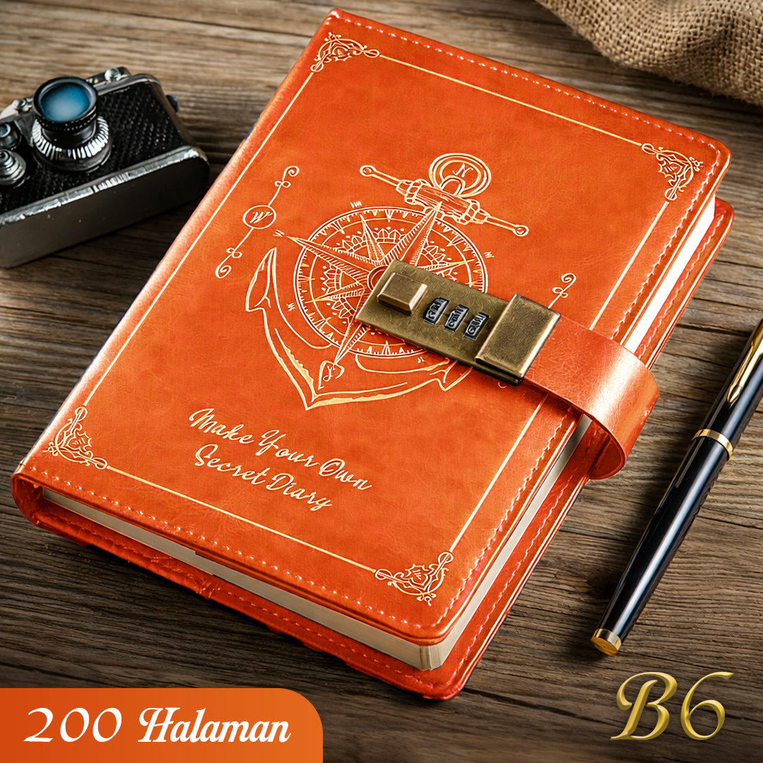 Pirates Buku Diary Notebook Catatan Jurnal B6 80GSM 200 Halaman - TD-420
