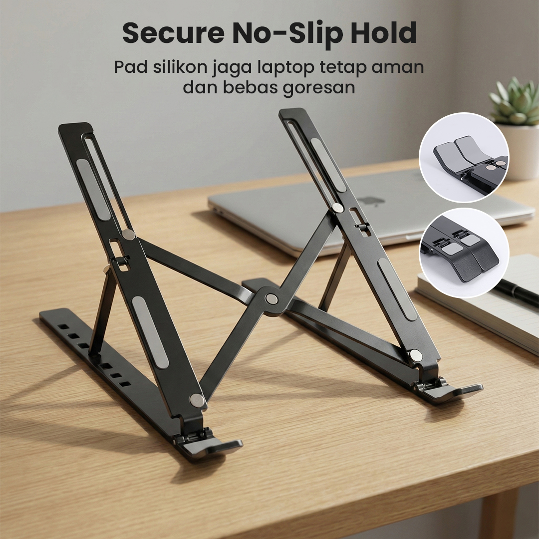 NUOXI Laptop Stand Foldable Adjustable Aluminium 12-17 Inch - N3