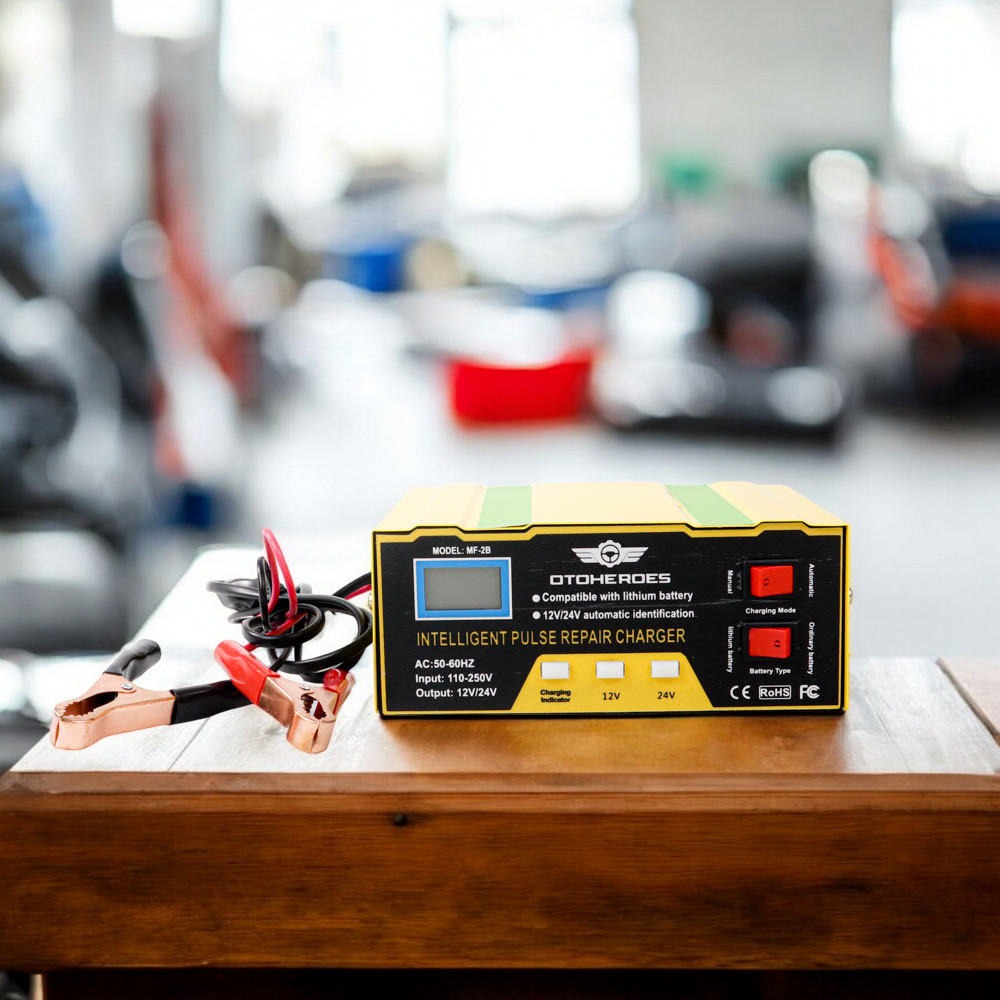 OTOHEROES Charger Aki Mobil Intelligent Battery Charger 12V/24V 10A - MF-2B