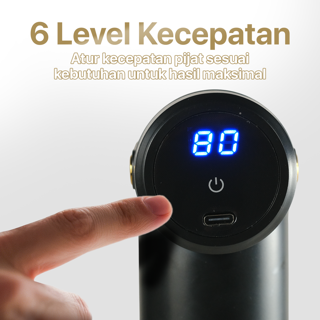 LEHIKO Alat Pijat Elektrik Pundak Punggung Tangan Massage Gun - BX720