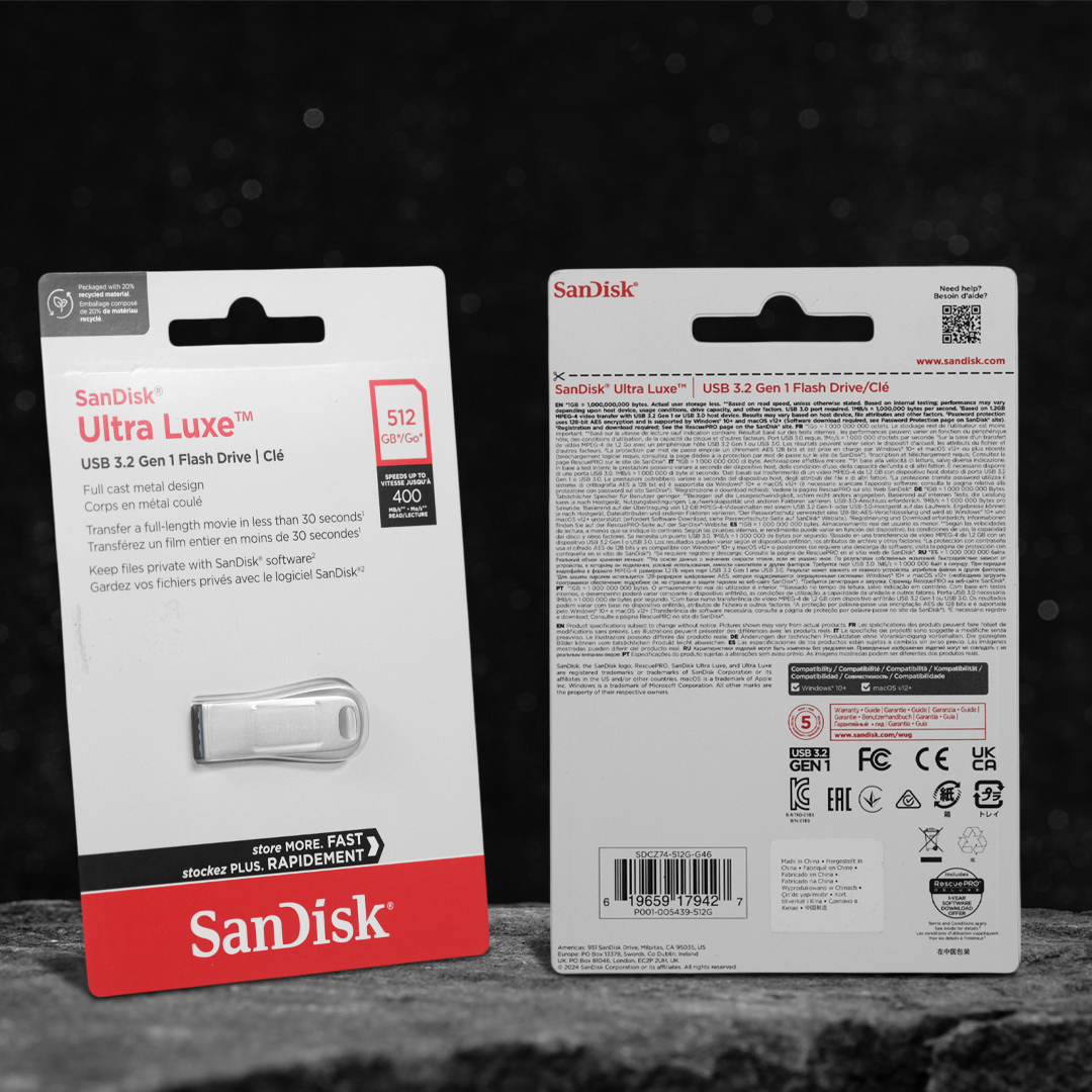 SanDisk Ultra Luxe Flashdisk USB 3.2 Gen 1 - SDCZ74