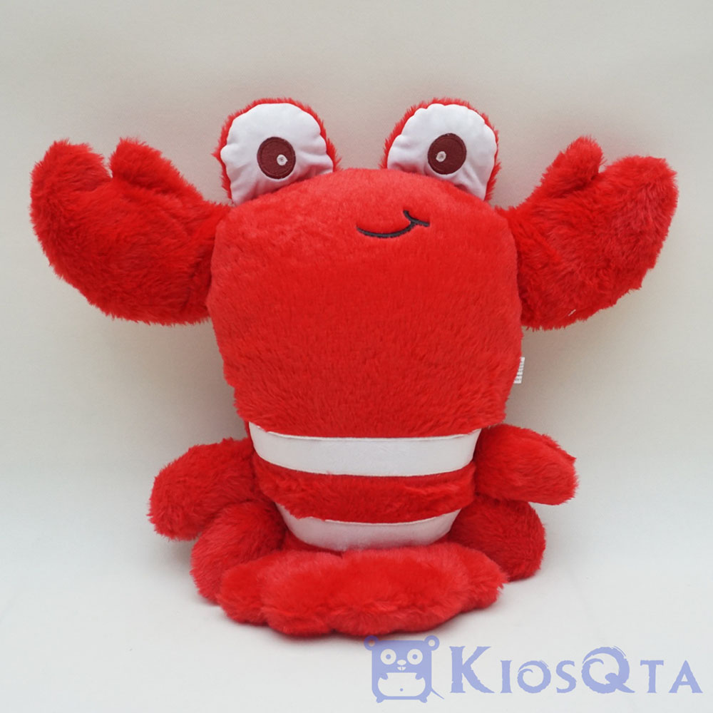 boneka bantal udang lobster lucu merah putih large