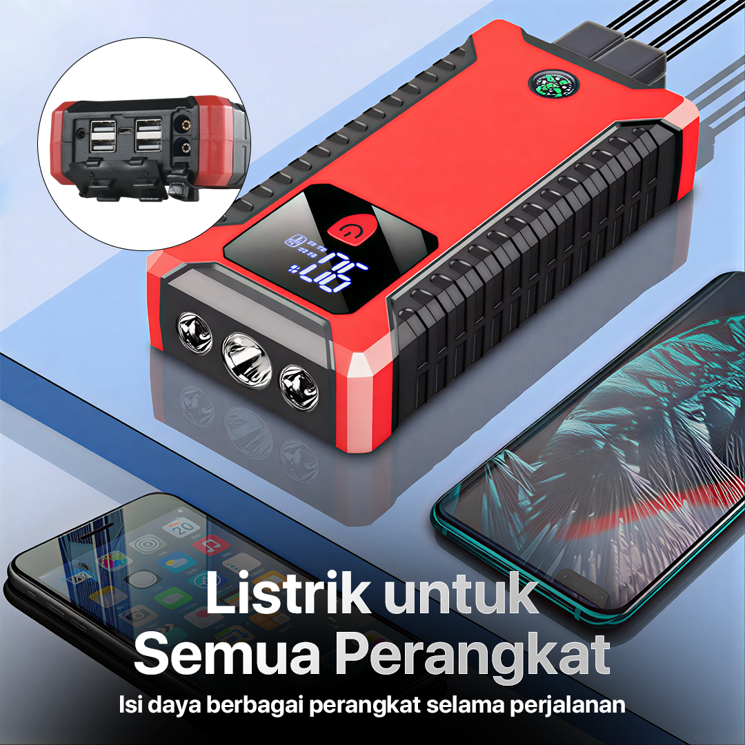 JXIANG POWER Jump Starter Standard Power Bank Senter USB 12V 20000mAh - JX27-Pro