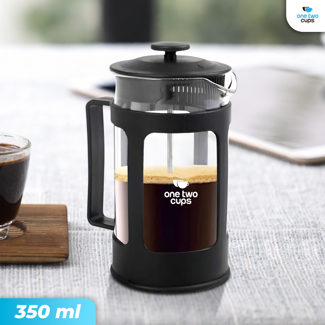 One Two Cups French Press Plunger Coffee Maker Pot - KG73I