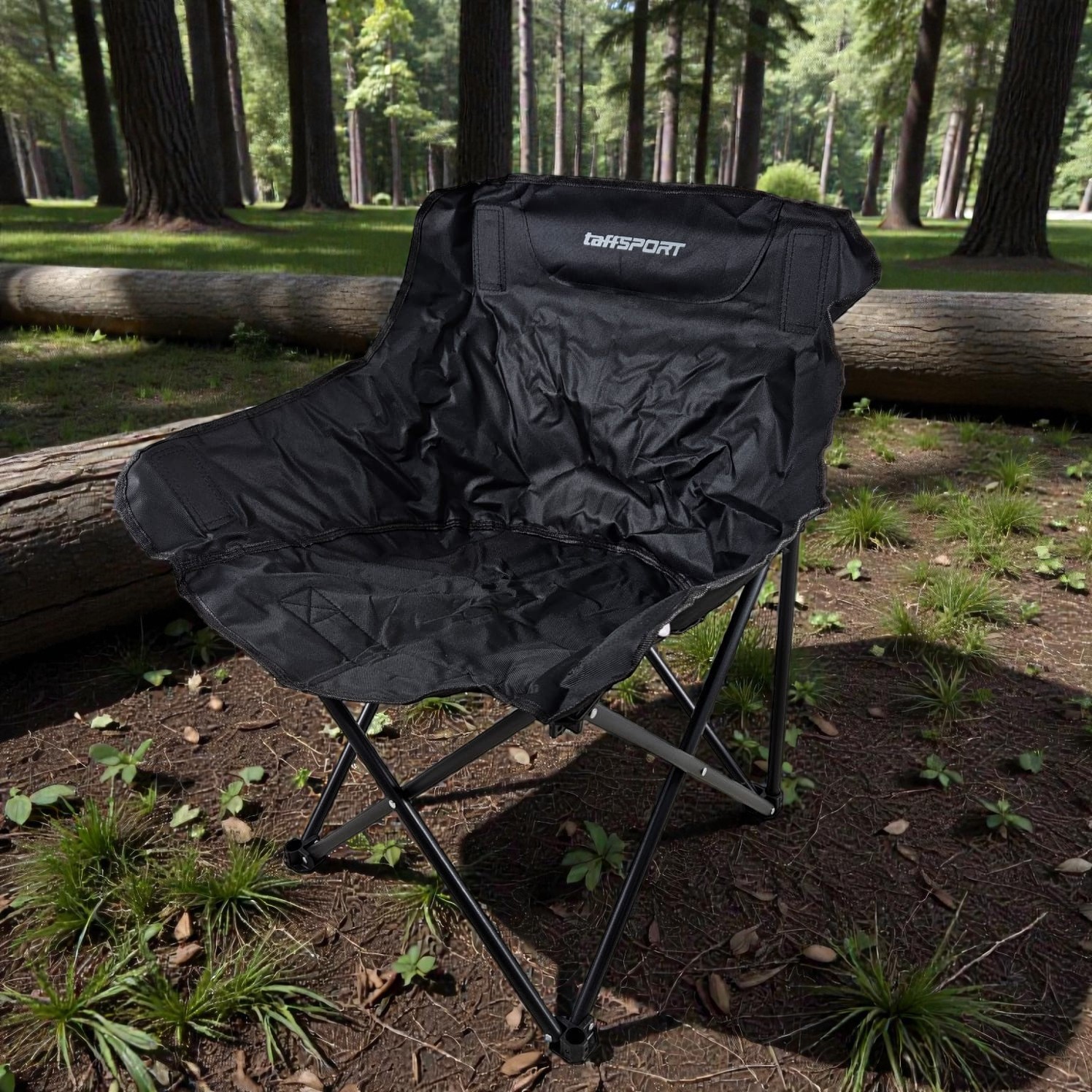 TaffSPORT Kursi Lipat Outdoor Camping Foldable Chair with Pocket - ON-600